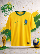 Camiseta Brasil Dry Fit Premium unissex