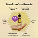 (COSRX Original)Advanced Snail 96 Mucin Powerful Essence 100ml 96,3% de filtrado de secreção de caracol para antienvelhecimento e nutritivo antirrugas