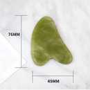 Rolo Pedra de Jade Placa Gua Sha Massagem Facial Anti Ruga
