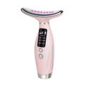 Massageador De Pele Firmeza Pescoço Led de 7 Modos Massageador Portátil Beleza para Rosto e Pescoço Click