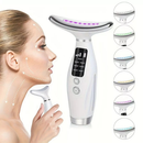 Massageador De Pele Firmeza Pescoço Led de 7 Modos Massageador Portátil Beleza para Rosto e Pescoço Click