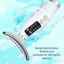 Massageador De Pele Firmeza Pescoço Led de 7 Modos Massageador Portátil Beleza para Rosto e Pescoço Click