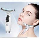 Massageador De Pele Firmeza Pescoço Led de 7 Modos Massageador Portátil Beleza para Rosto e Pescoço Click