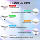 Massageador De Pele Firmeza Pescoço Led de 7 Modos Massageador Portátil Beleza para Rosto e Pescoço Click