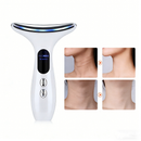 Massageador De Pele Firmeza Pescoço Led de 7 Modos Massageador Portátil Beleza para Rosto e Pescoço Click