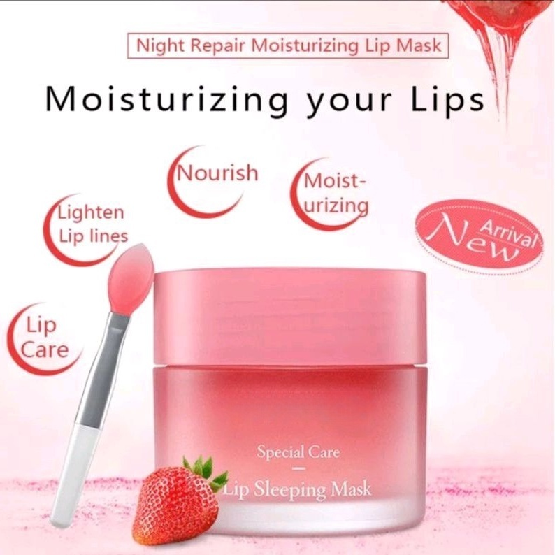 Coreia Dormir Máscara Labial EX Berry 20g Nutrição Profunda Tratamento Hidratante Para Lábios Secos Ano Novo Brilho Auto